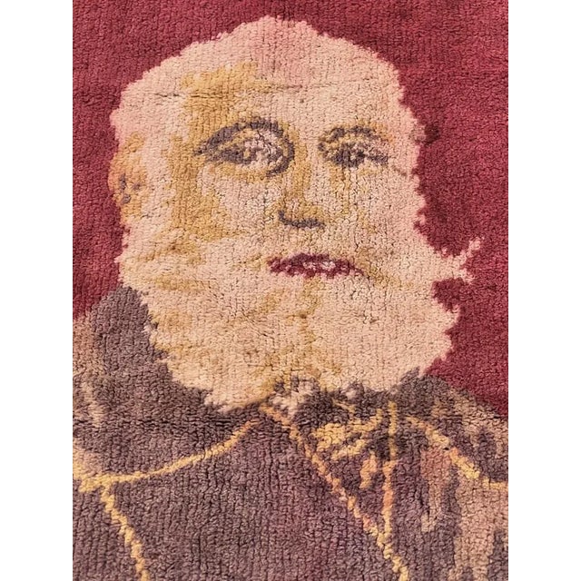 Wall Rug from Alliance School Crafts Torah Umelakhah Jerusalem, 1920s For Sale - Image 6 of 11