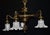 1920s Art Deco French Brass Five-Light Chandelier with Opaline Glass Shades, 1920s For Sale - Image 5 of 18