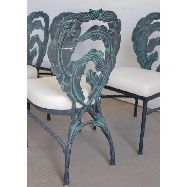 Mid 20th Century Set of 4 Mid Century Modern Banana Leaf Chairs For Sale - Image 5 of 10