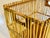 Large Mid Century Chinoiserie Natural Bamboo Basket For Sale - Image 11 of 12
