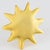 Edouard Rambaud Gilded Metal Sun Brooch For Sale In Atlanta - Image 6 of 9