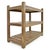 3-Tier Wooden Leg Shelf For Sale - Image 3 of 7