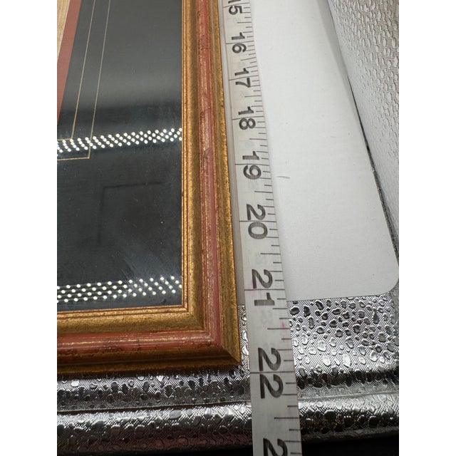 Vintage Late 20th Century Hand-Painted Egyptian Papyrus "Musicians of Amun"-Framed For Sale - Image 10 of 18