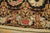 Textile 1980s Black Roses Circle Vintage Chinese European Needlepoint Woven Wool Rug For Sale - Image 7 of 11