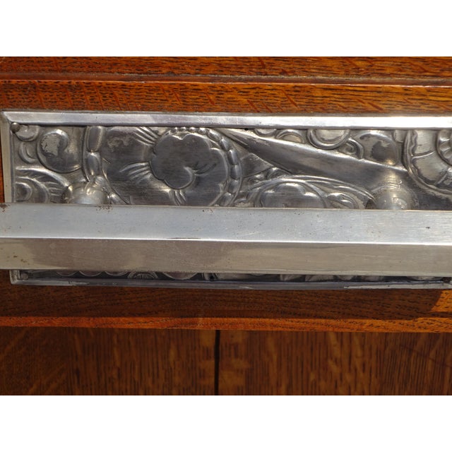 Art Deco Sideboard in Oak and Marble, 1930s For Sale - Image 14 of 18