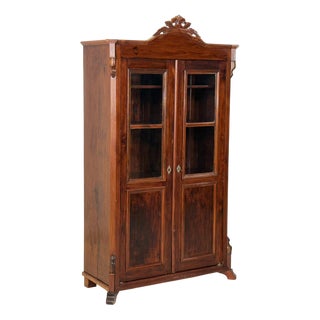 Antique Louis Philippe Display Cabinet, 1880 For Sale