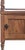 Portuguese bedside table; early 20th century; made of chestnut wood with a marble top; one drawer and one door....