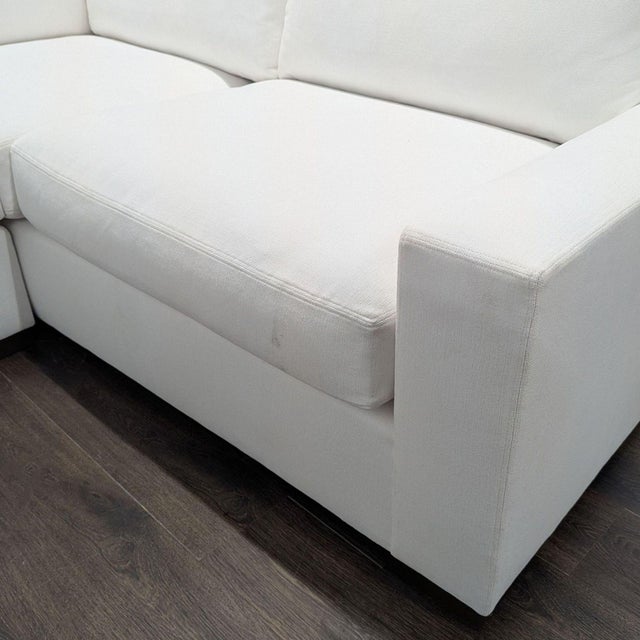 2020s Restoration Hardware Maxwell White Sectional Sofa - Modern L-Shaped Couch For Sale - Image 5 of 15