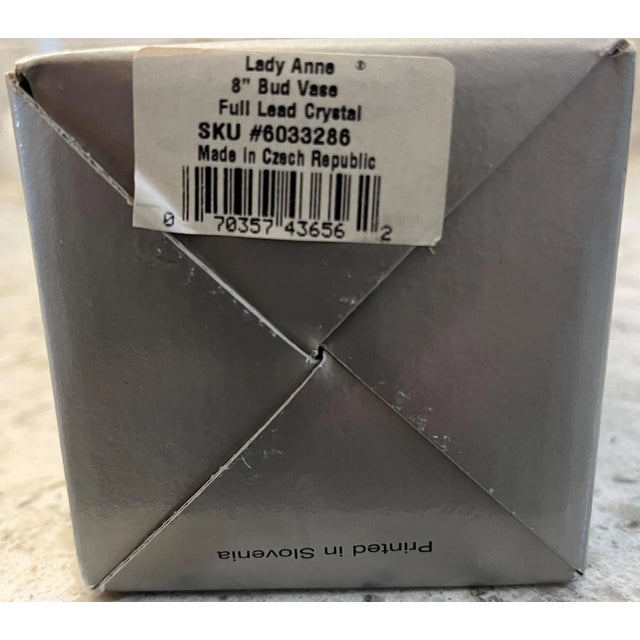 Early 21st Century Gorham Bud Vase Full Lead Crystal For Sale - Image 6 of 11