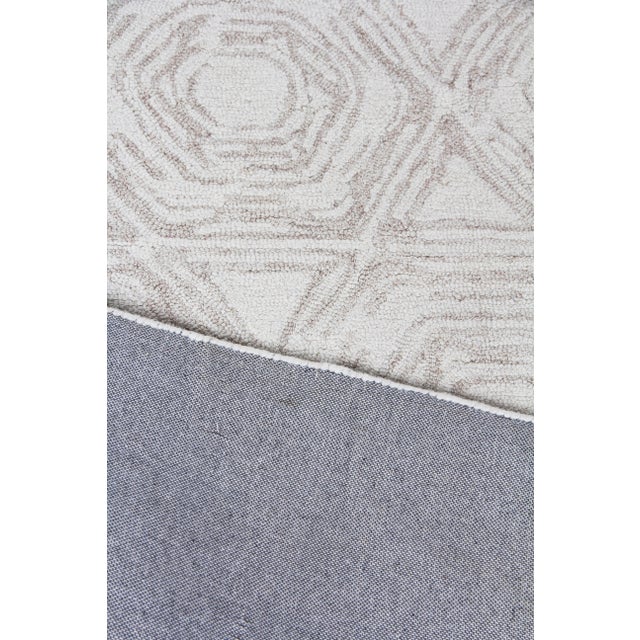 Beige Exquisite Rugs Melbourne Hand Loom Wool & Cotton Beige - 10'x14' For Sale - Image 8 of 9