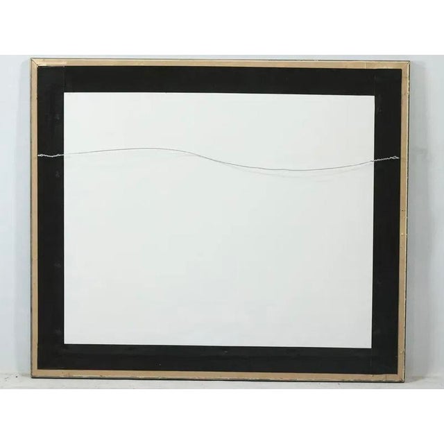 Vintage 20th C Abstract Expressionist Oil Painting Signed Framed For Sale - Image 10 of 10