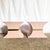 Wood Postmodern Pink and Gold Grass Cloth Side Tables - A Pair For Sale - Image 7 of 12