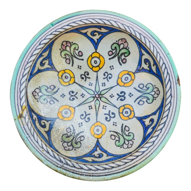 Moorish Ceramic Plate For Sale
