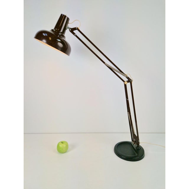 Landskrona Desk Lamp by Pileprodukter Light, 1960s, in Very Good conditions. Designed 1960 to 1969 This piece has an...