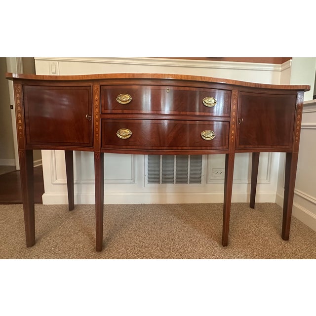 2000 - 2009 Ethan Allen Vintage Mahogany Sideboard For Sale - Image 5 of 8