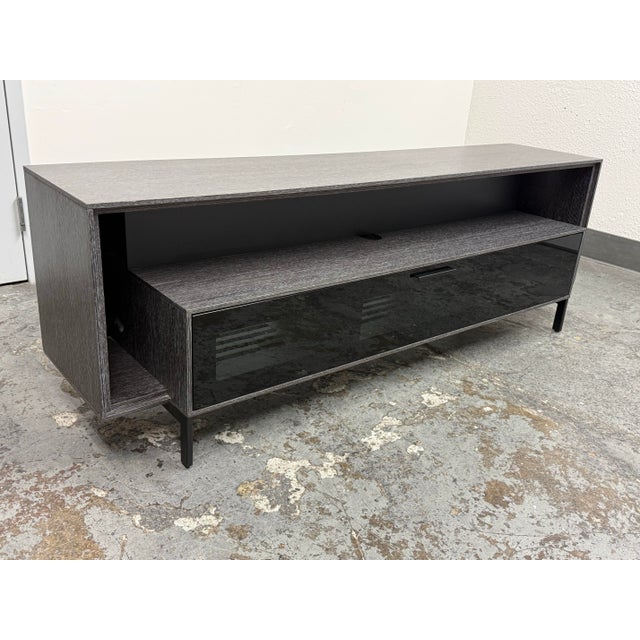 Contemporary Bdi Cavo Model 8167 Graphite Home Theater Cabinet For Sale - Image 3 of 12