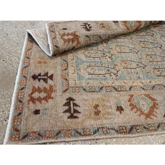 Ivory Galerie Shabab Collection Mid-20th Century Persian Malayer Throw Rug For Sale - Image 8 of 8