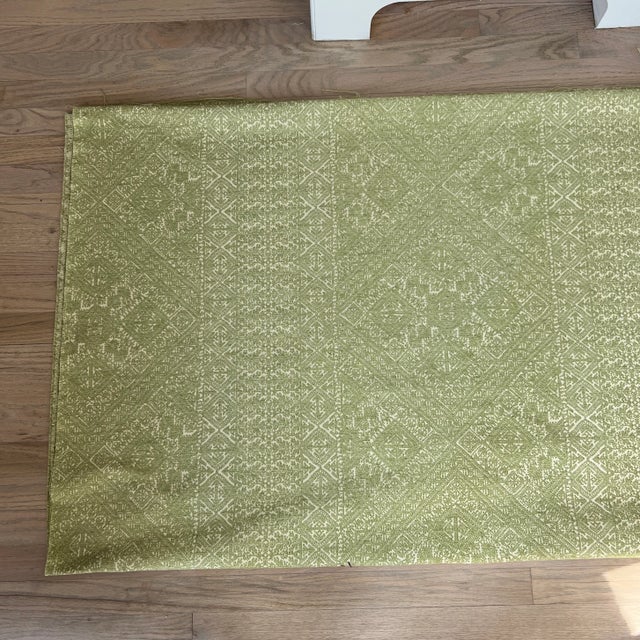 2020s Guy Goodfellow Fez Woven Celery Fabric- 3 5/8 Yards Yards For Sale - Image 5 of 7