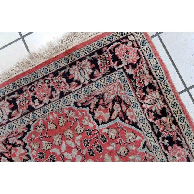 1960s 1960s Hand Made Vintage Persian Tabriz Kashmir Rug 2.5' X 4.2' For Sale - Image 5 of 12