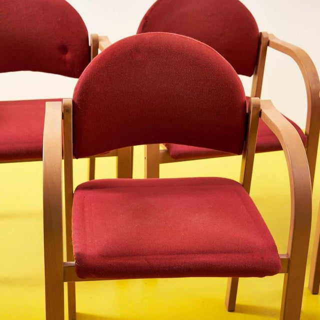 Discover the enchantment of a set of 5 bentwood armchairs, a true design object that combines comfort and style. With a...