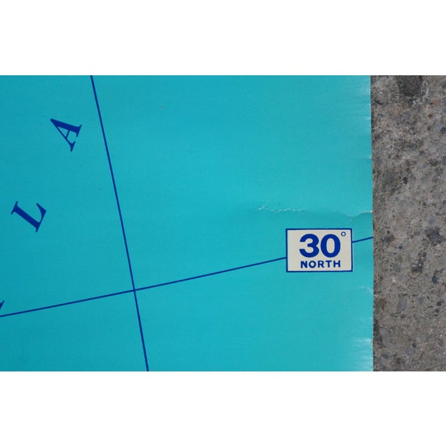 Mid Century Cram's Beginner's United States School Map Pull Down Classroom Map For Sale - Image 6 of 18