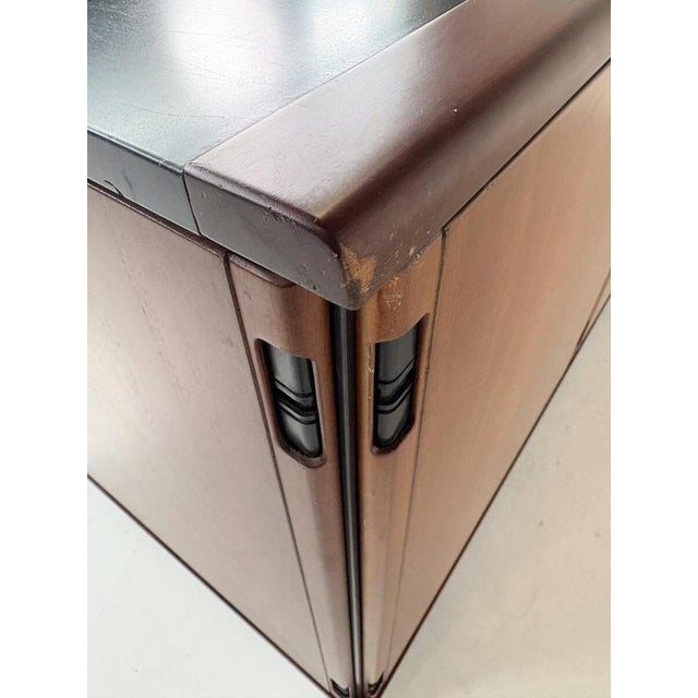 Mid-Century Wood Sideboard attributed to Gianfranco Frattini, Italy, 1970s For Sale - Image 18 of 18