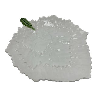 Italian Leaf Design Serving Dish For Sale