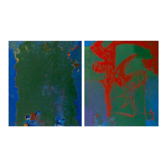 Robert O'Meara Abstract Compositions Oil, 2 For Sale