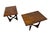 Mid-Century Modern Broyhill Brasilia Square Walnut Side Tables - Set of 2 For Sale In Philadelphia - Image 6 of 9