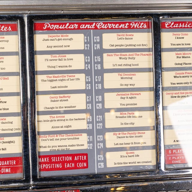 Vintage American Wurlitzer 1800 Jukebox, 1955 For Sale - Image 14 of 18