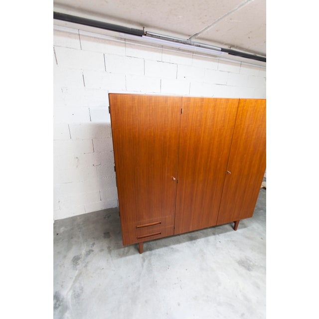 Scandinavian Teak Wardrobe by Eric Grinwis Holland, 1960s For Sale - Image 13 of 18