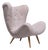 Exceptional Organic Swedish Modern Easy Chair in Sheepskin and Beech, 1940s For Sale