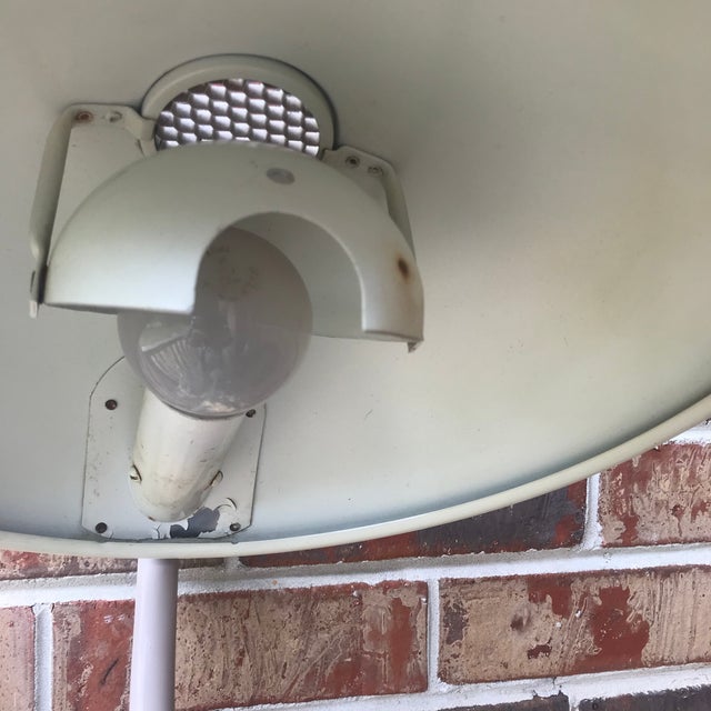 1940s Kurt Versel Enameled Atomic Industrial Floor Lamp For Sale - Image 12 of 18