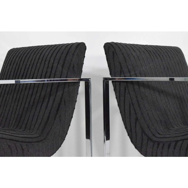 Milo Baughman Mid 20th Century Attributed to Milo Baughman Scoop Lounge Chairs For Sale - Image 4 of 11