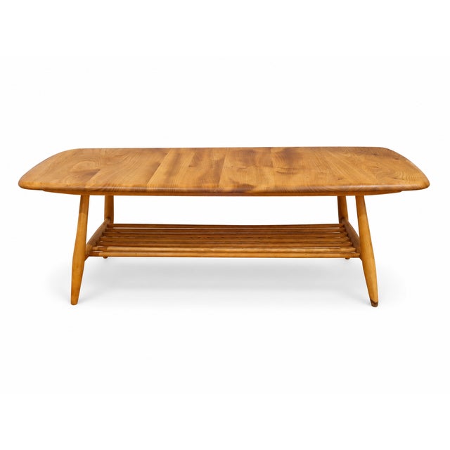 Mid-Century 459 Windsor Plank Coffee Table with Magazine Rack from Ercol, 1970s For Sale - Image 13 of 13