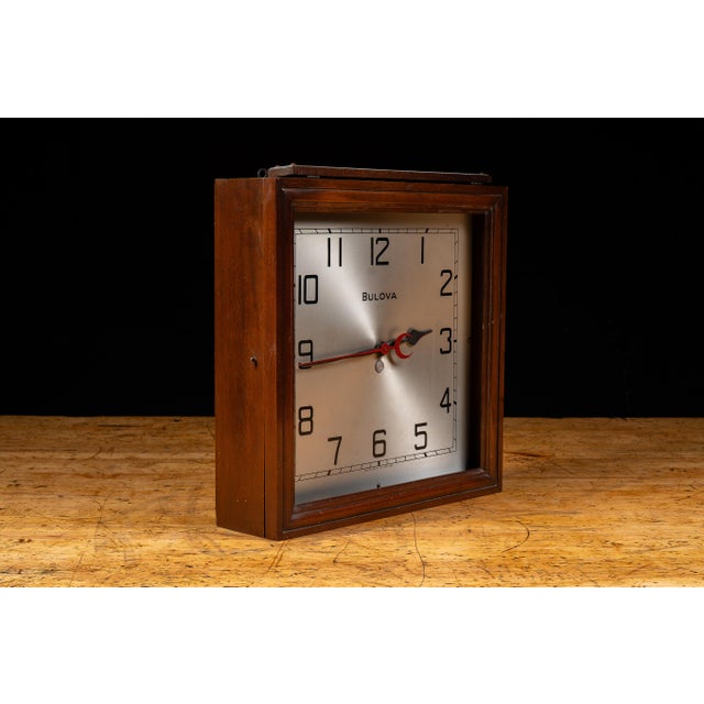 Vintage Bulova Observatory Time Clock Salesman Sample For Sale In Chicago - Image 6 of 18