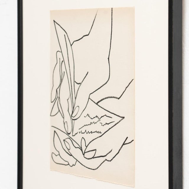 François Gilot, The Love Letter, 1951, Lithograph, Framed For Sale - Image 3 of 14