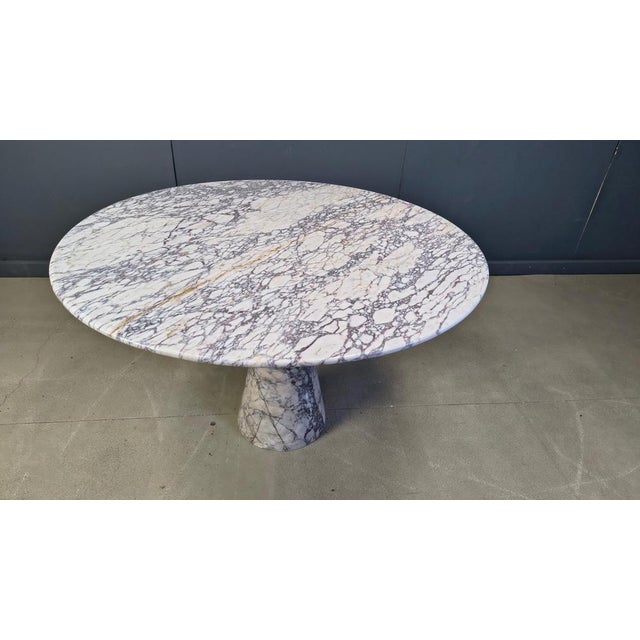 Vintage Round Marble Dining Table, 1970s For Sale - Image 17 of 18