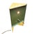 Metal 1950s Mid-Century Modern Googie Geometric Enameled Steel Wall Sconce W/ Slots , 47 Available For Sale - Image 7 of 18