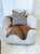 Contemporary 20x20 Embroidered Linen Pillow – Ivory With Black Stitching For Sale - Image 3 of 3