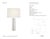 AERIN by Visual Comfort Signature Lineham Cordless Table Lamp in Crystal and Polished Nickel with Linen Shade Designer:...