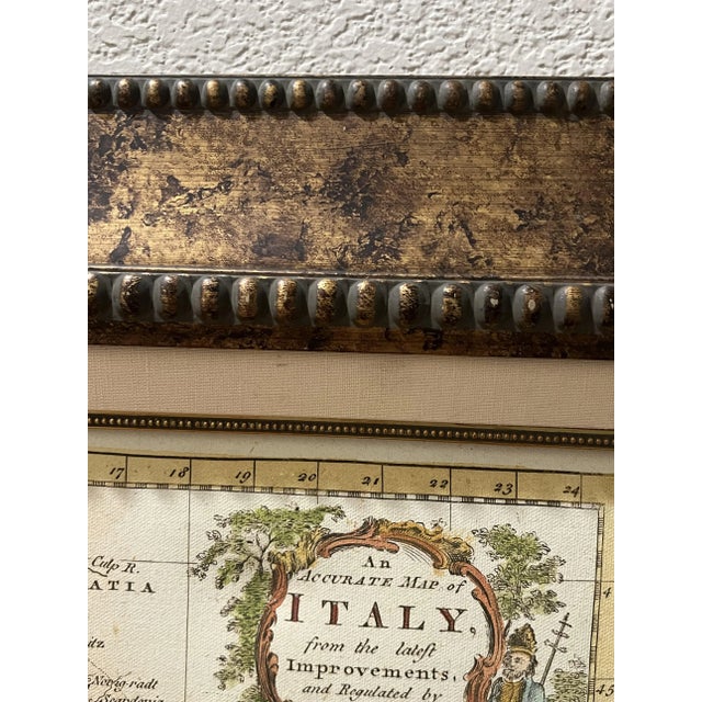 Off-white Antique Engraved Map of Italy for Middleton's Complete System of Geography For Sale - Image 8 of 10