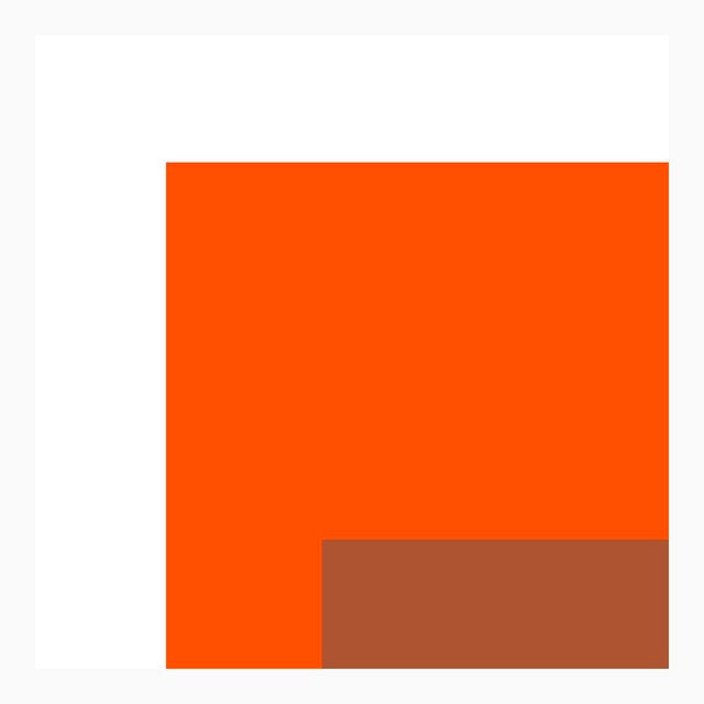 The Interaction of Orange and Gray Fine Art Print 30" X 40" by Liz Roache For Sale - Image 4 of 6