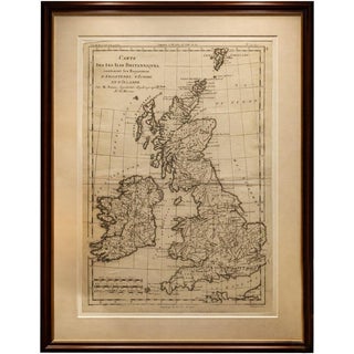 British Isles England and Scotland and Ireland Map by Bonne, 1780 For Sale
