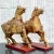 Vintage Asian Gilt Carved Wooden Emperor Horses - a Pair For Sale - Image 4 of 13