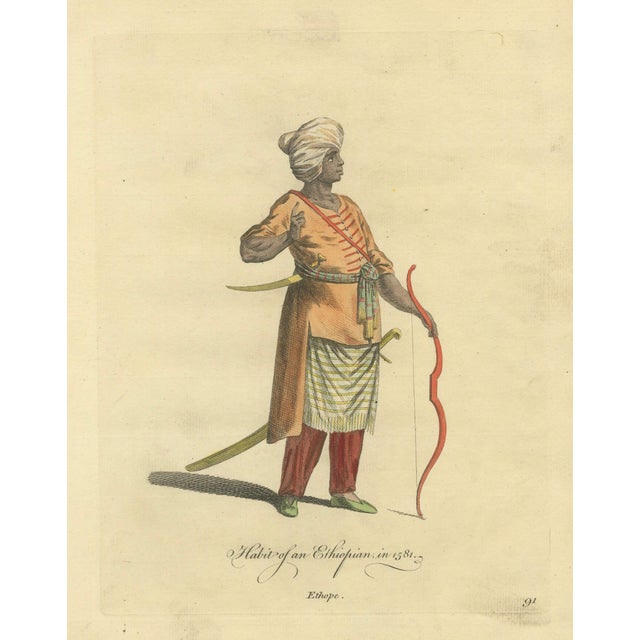 European School Artist, Habit of an Ethiopian, 1749, Engraving For Sale - Image 4 of 9
