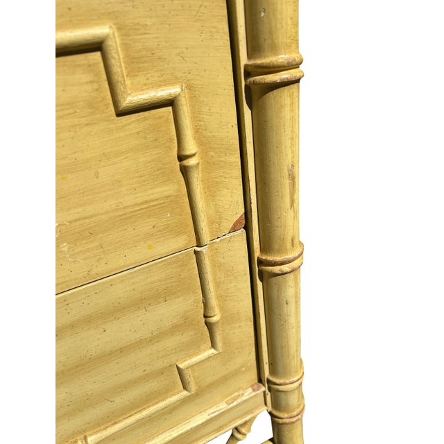Ornamental & Decorative Materials Vintage Faux Bamboo Dresser or Credenza Allegro by Thomasville For Sale - Image 7 of 10