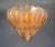 Italian Art Deco Gold and Pink Chandelier in Murano Glass, 2000s For Sale - Image 9 of 17