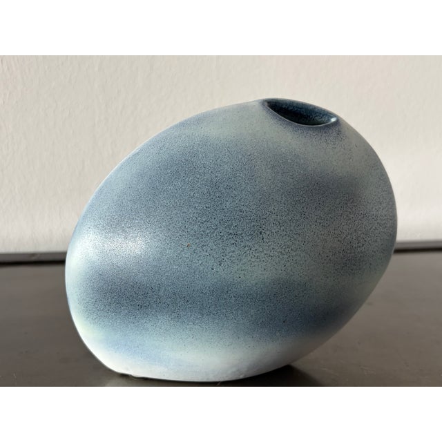 Organically Shaped Ceramic Solifleur Vase, France, 1970s For Sale - Image 11 of 18