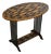 Vintage English Painted Side Table with Fish Découpage For Sale